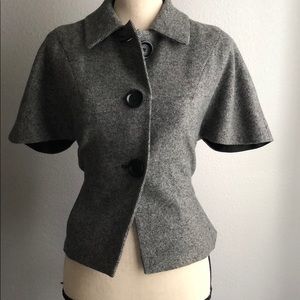 Michael Kors Wool Short Sleeve Coat
